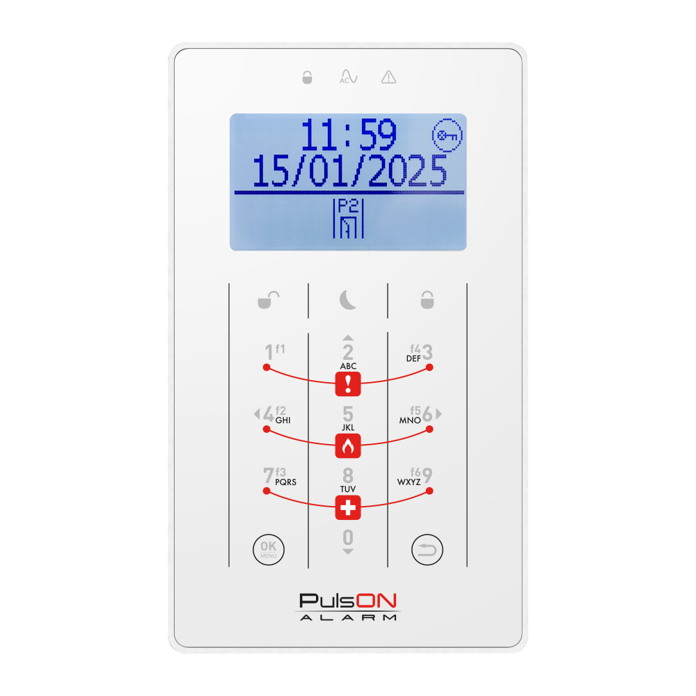 PULSON FRONT LCD/S WHI